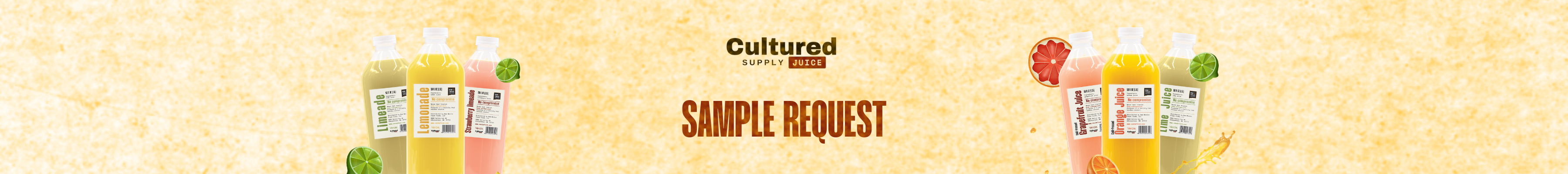 Cultured Supply Juice Sample Request banner